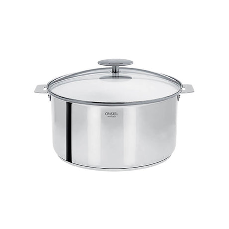 Faitout inox Casteline Cristel poignée amovible avec couvercle