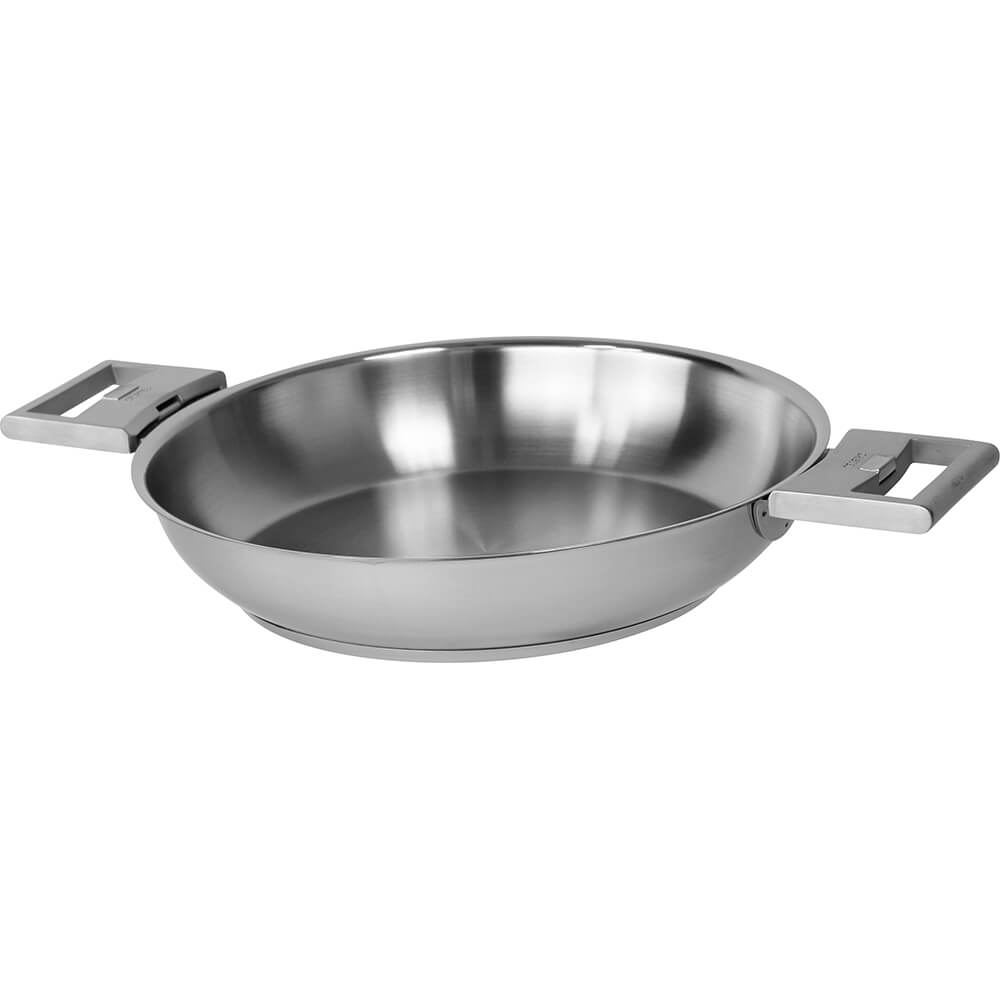 Poêle inox STRATE Cristel avec anses amovibles